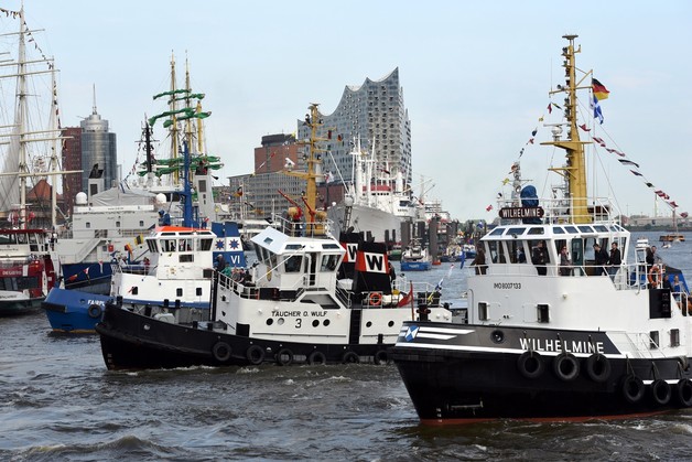 Schiffe im Hamburger Hafen